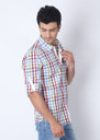 London Bridge Men Checkered Casual 