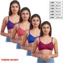 Poomex Branded Trendy Bra for Women's & Girls - Pack of 3 (Random Colors)