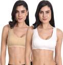 Aimly Women's Cotton Non-Padded Full Coverage Sports Bra (PACK OF