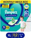 Pampers best sale xl 112