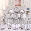 Steel dinner shop set flipkart