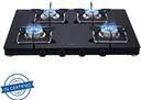 Elica Slimmest 4 Burner Gas Stove with Square Grid and Brass Burner 694 CT VETRO SLIM LINE SPF 2J Glass Manual Gas Stove Price in India Buy Elica Slimmest 4 Burner Gas Stove with Square Grid and Brass...