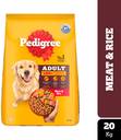 Pedigree meat and rice 20kg outlet