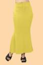 SCUBE DESIGNS Pleated Saree Shapewear Silhoutte Mustard Yellow (M