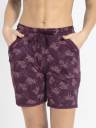 JOCKEY Printed Women Purple Night Shorts