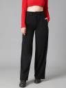 KOTTY Regular Fit Women Black Trousers - Buy KOTTY Regular Fit