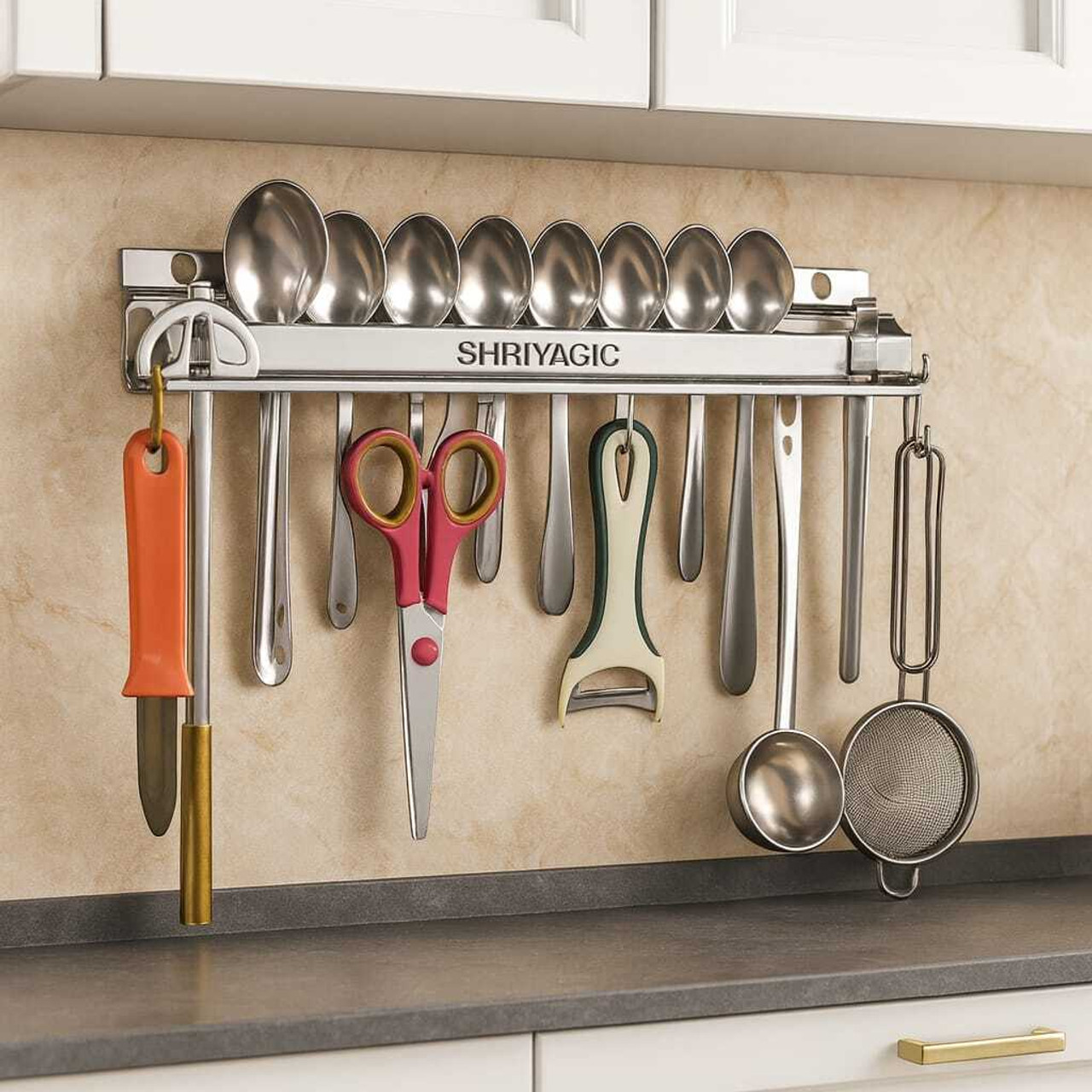 Shriyagic Empty Cutlery Holder Case (Transparent Holds 31 Pieces)