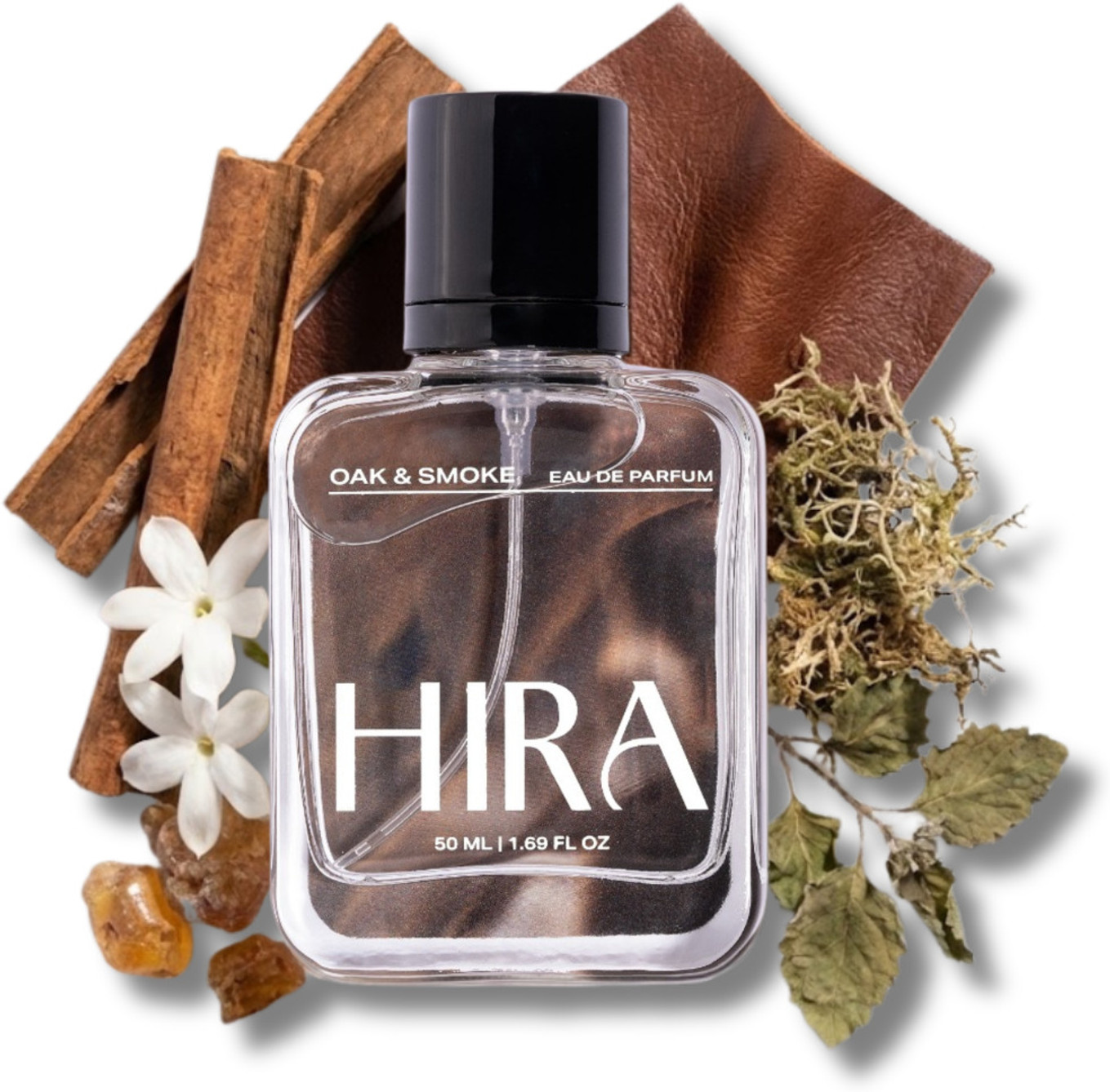 HIRA Oak & Smoke Long Lasting Perfume with Leather & Cardamom Fragrance|Gifts Eau de Parfum