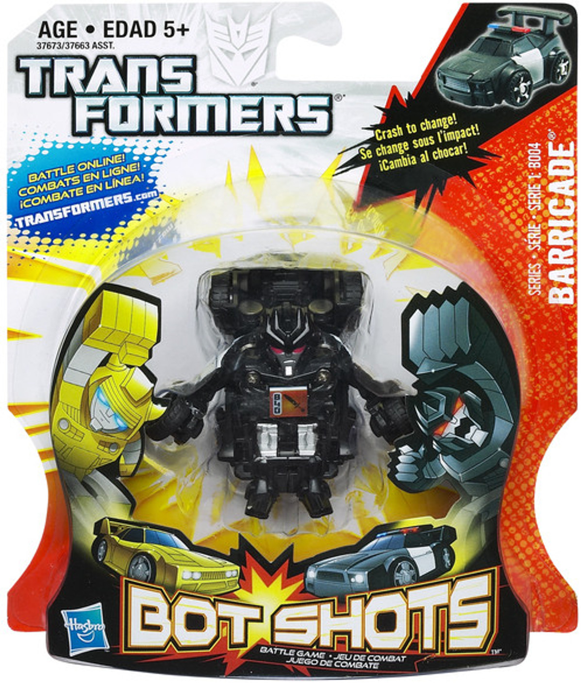 Hasbro Transformers Bot ShotsBarricade Transformers Bot Shots