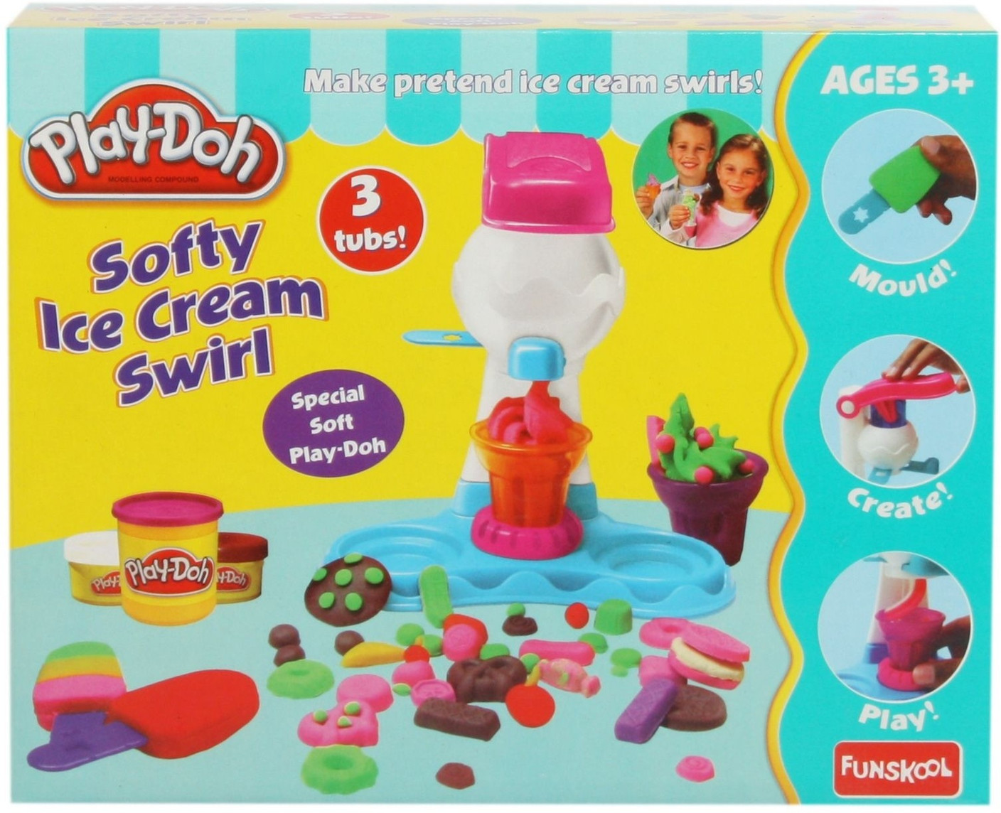 Funskool PlayDoh Softy Ice Cream Swirl PlayDoh Softy Ice Cream