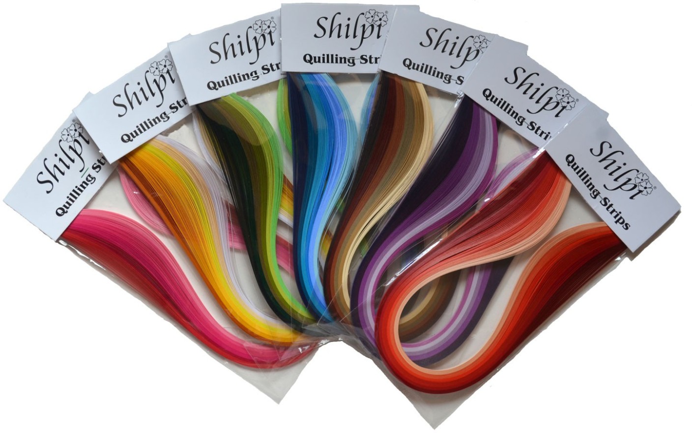 Shilpi Quilling Strips Family Packs 3mm (700 strips) Quilling Strips Family Packs 3mm (700