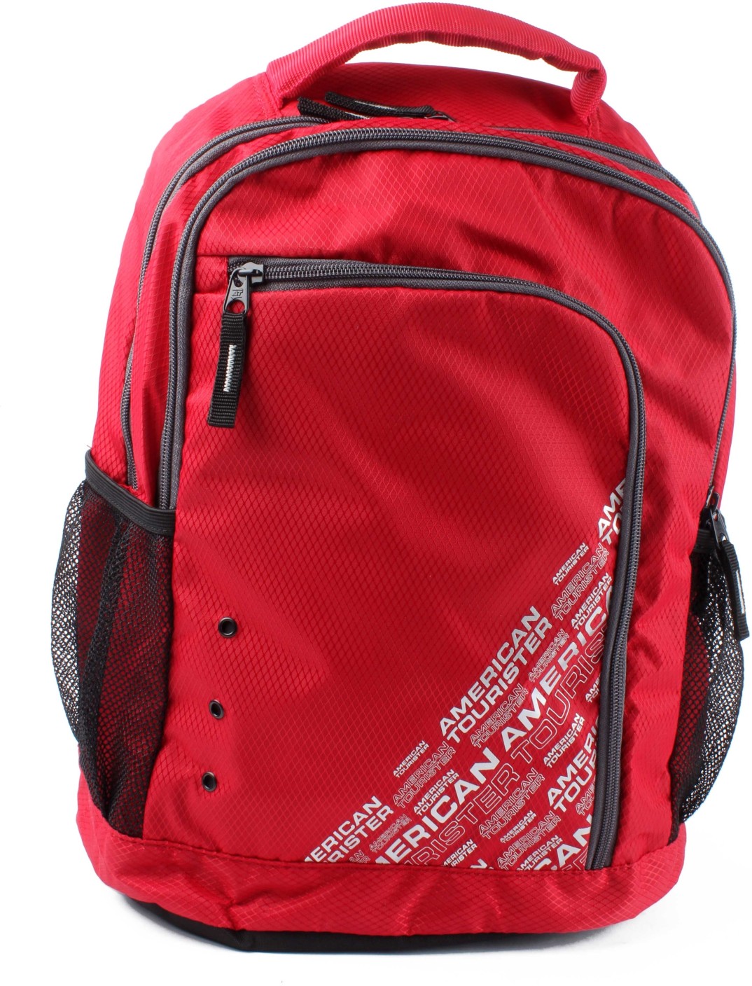 American Tourister Code Backpack Red, Silver - Price in India ...