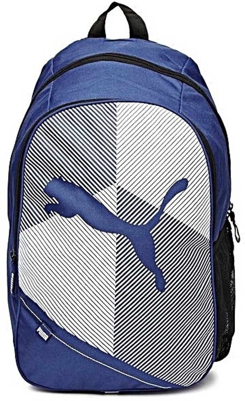 puma unisex echo plus black & white backpack puma unisex echo plus black & white backpack