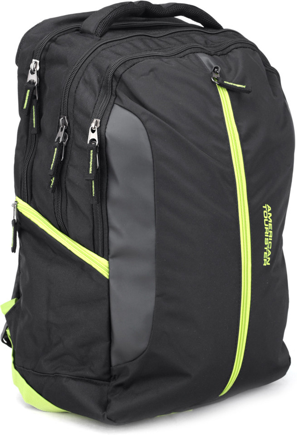 American Tourister Buzz 11 Laptop Backpack Black and Lime Green Price