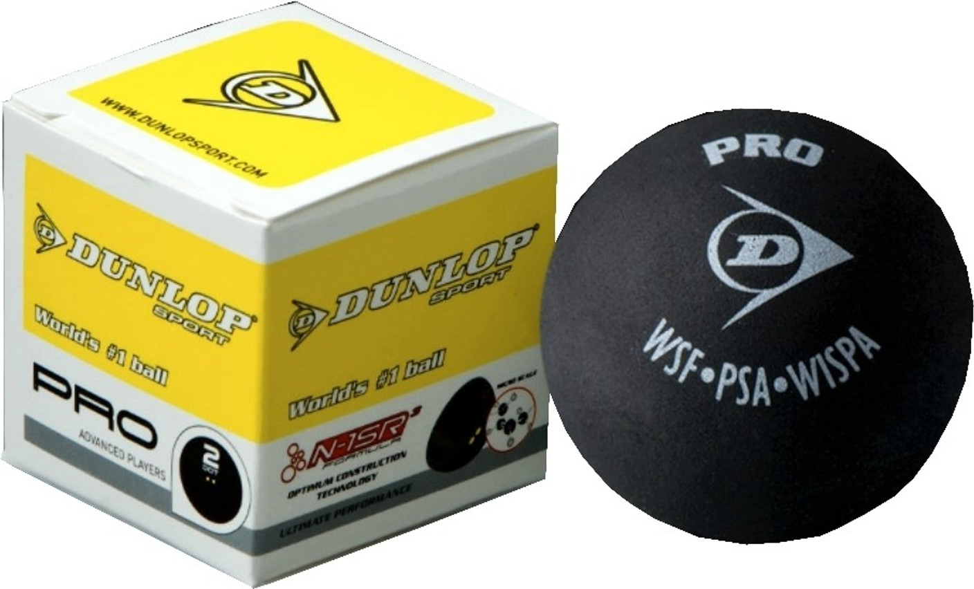 Dunlop Pro 2 Dot Squash Ball Buy Dunlop Pro 2 Dot Squash Ball Online