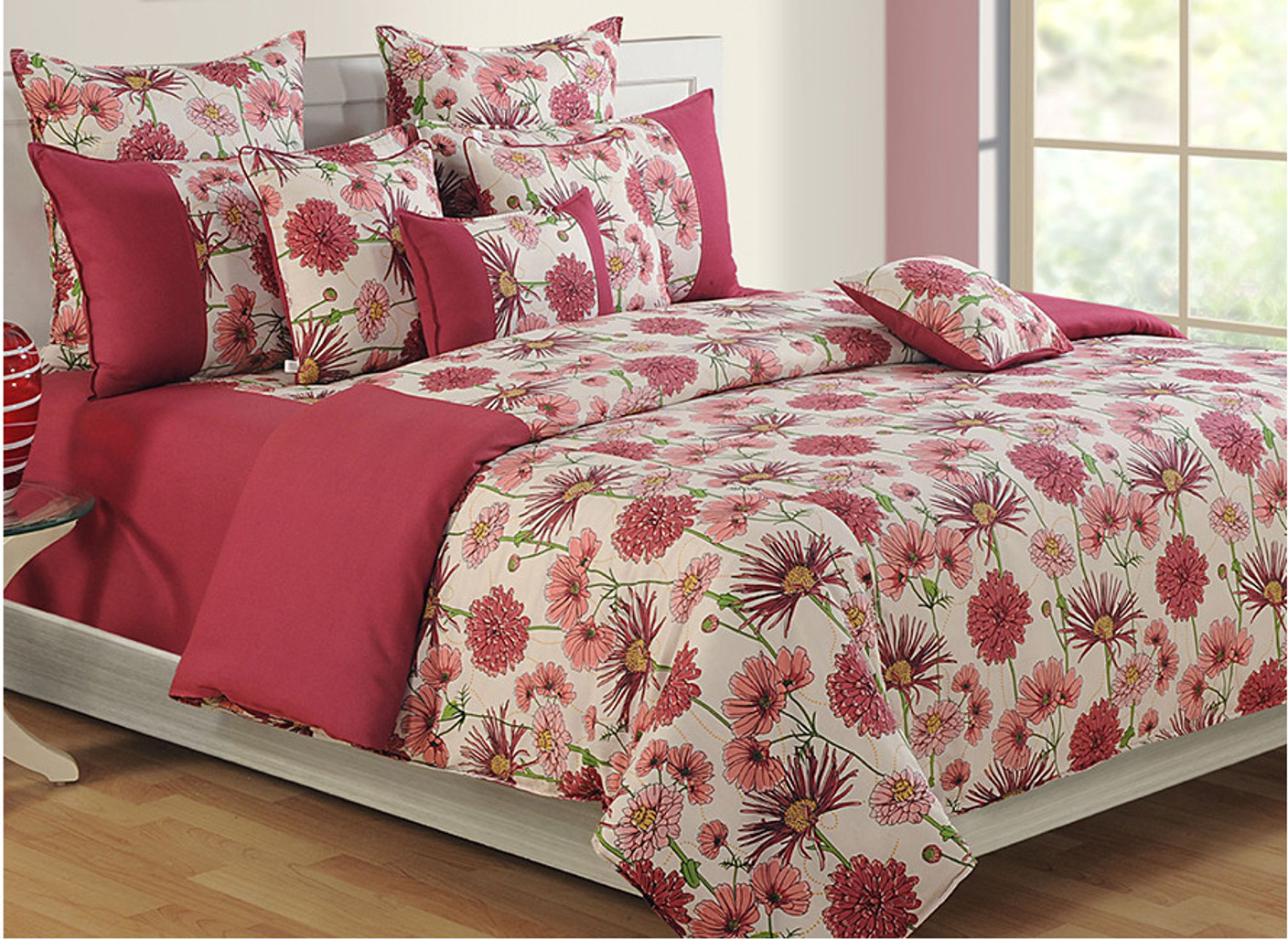 Swayam 200 TC Cotton Single Floral Bedsheet Buy Swayam 200 TC Cotton
