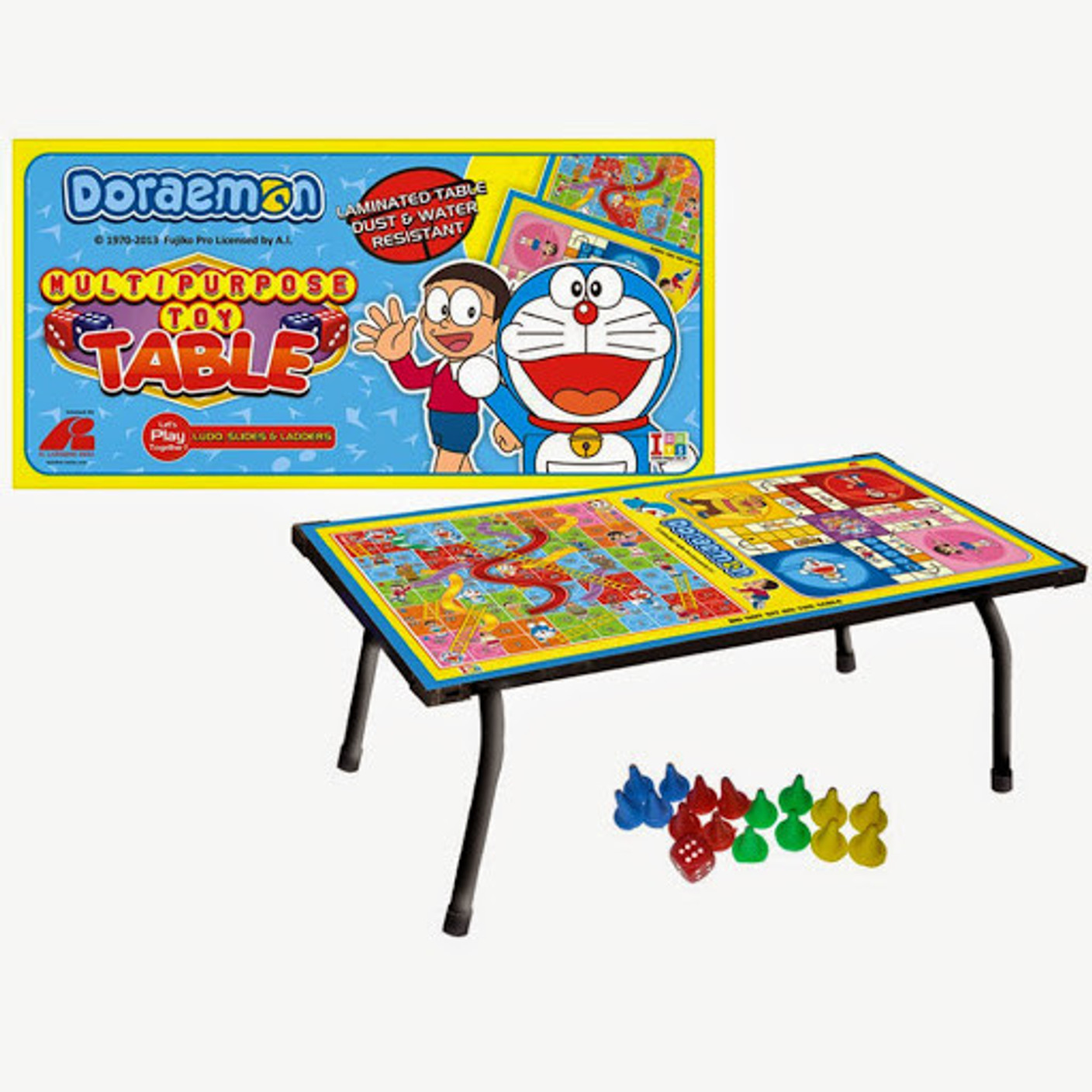 Doraemon Doraemon Multipurpose Table Ludo, Snakes & Ladders Board