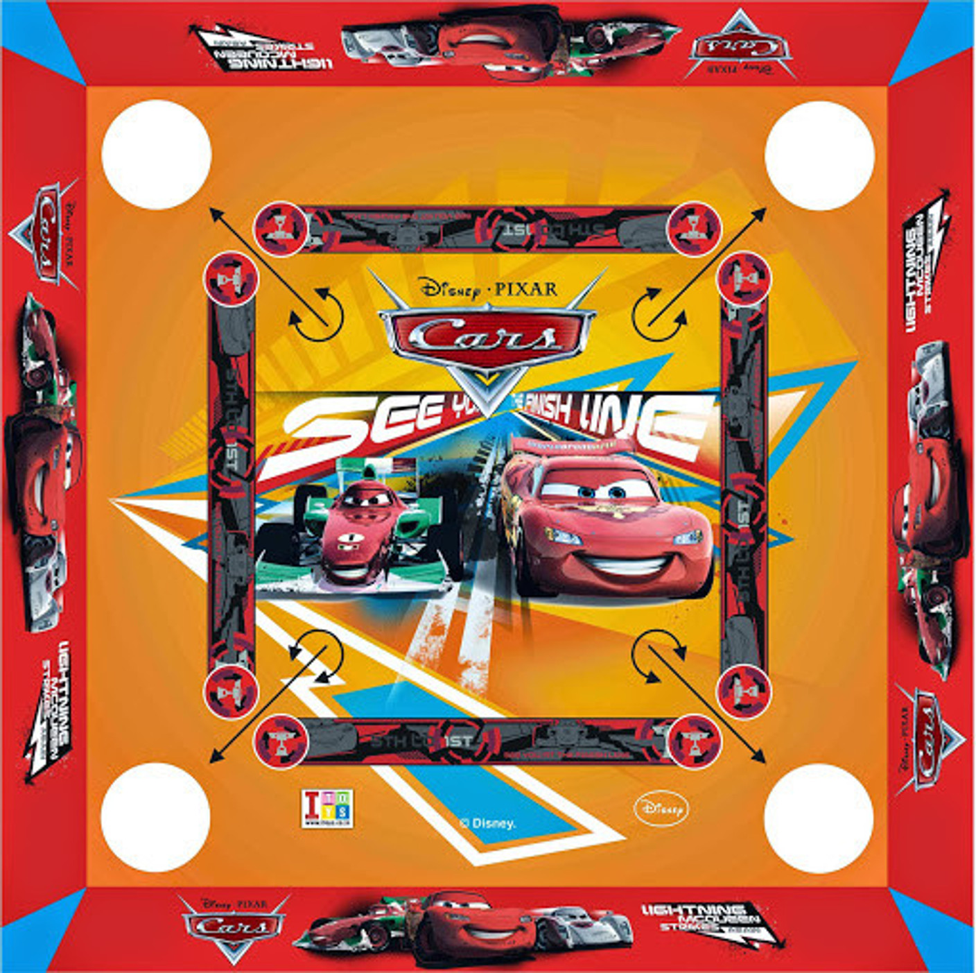 Disney Cars Carrom Small Size Board Game Cars Carrom Small Size