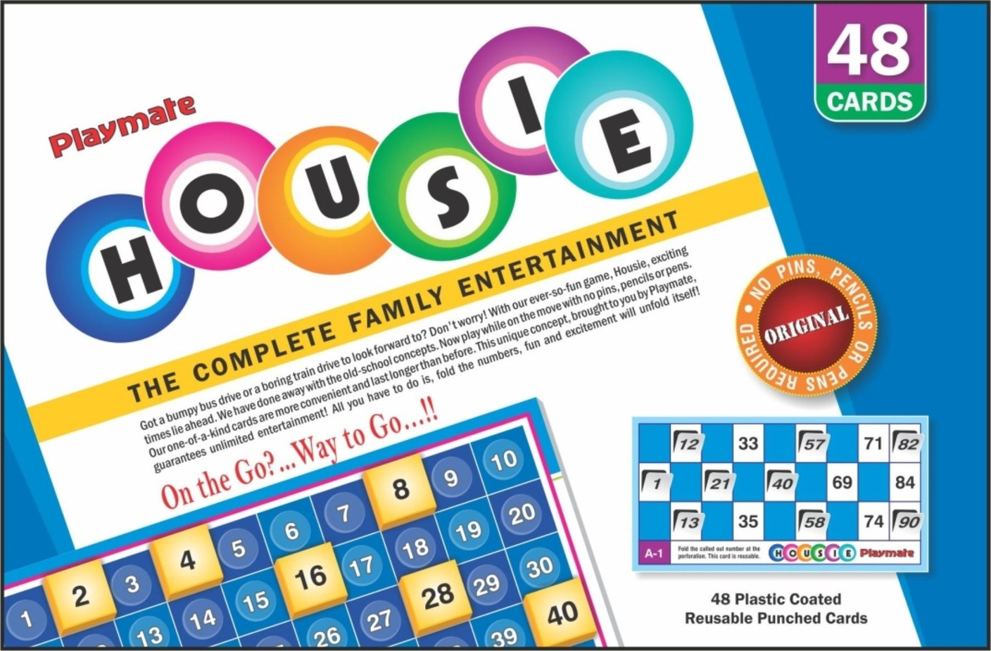 Playmates Toys Housie Big (48 Cards) Board Game - Housie Big (48 Cards