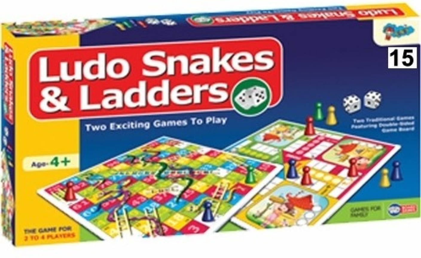 Sunny Ludo, Snake & ladders 15 Board Game - Ludo, Snake & ladders 15 ...