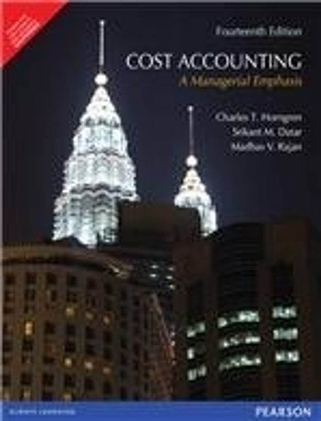 Cost Accounting A Managerial Emphasis 14th Edition Buy Cost