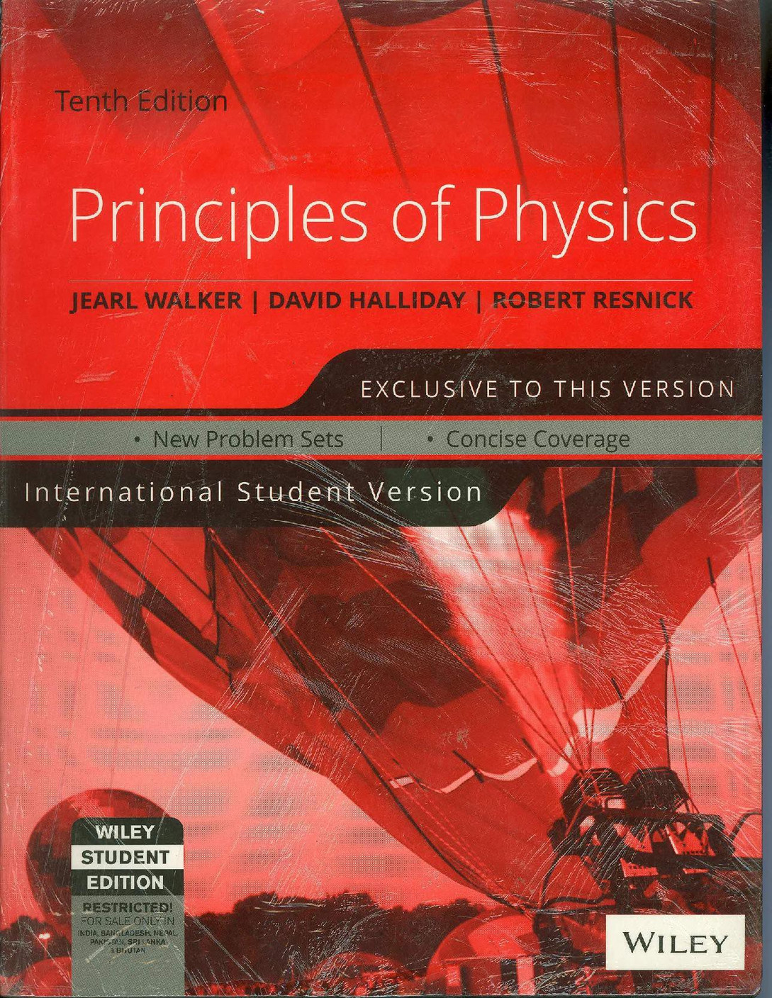 Halliday Resnick Physics 10th Edition Pdf Principles of Physics 10 Edition - Buy Principles of Physics 10 Edition