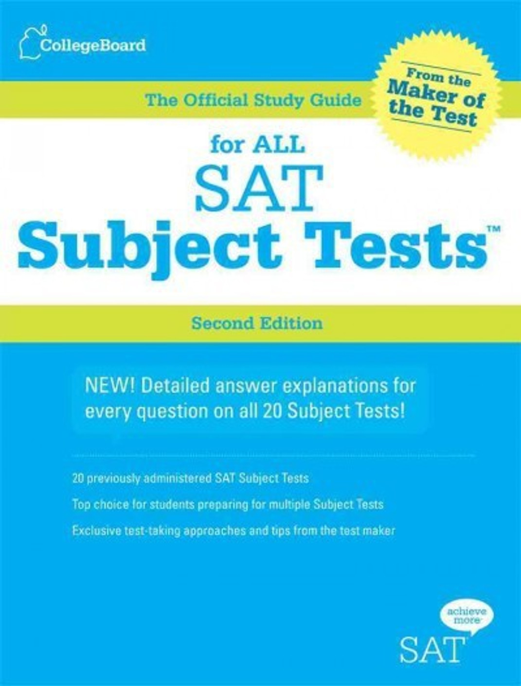 Official Study Guide for All SAT Subject Tests, 2nd Ed, The Buy