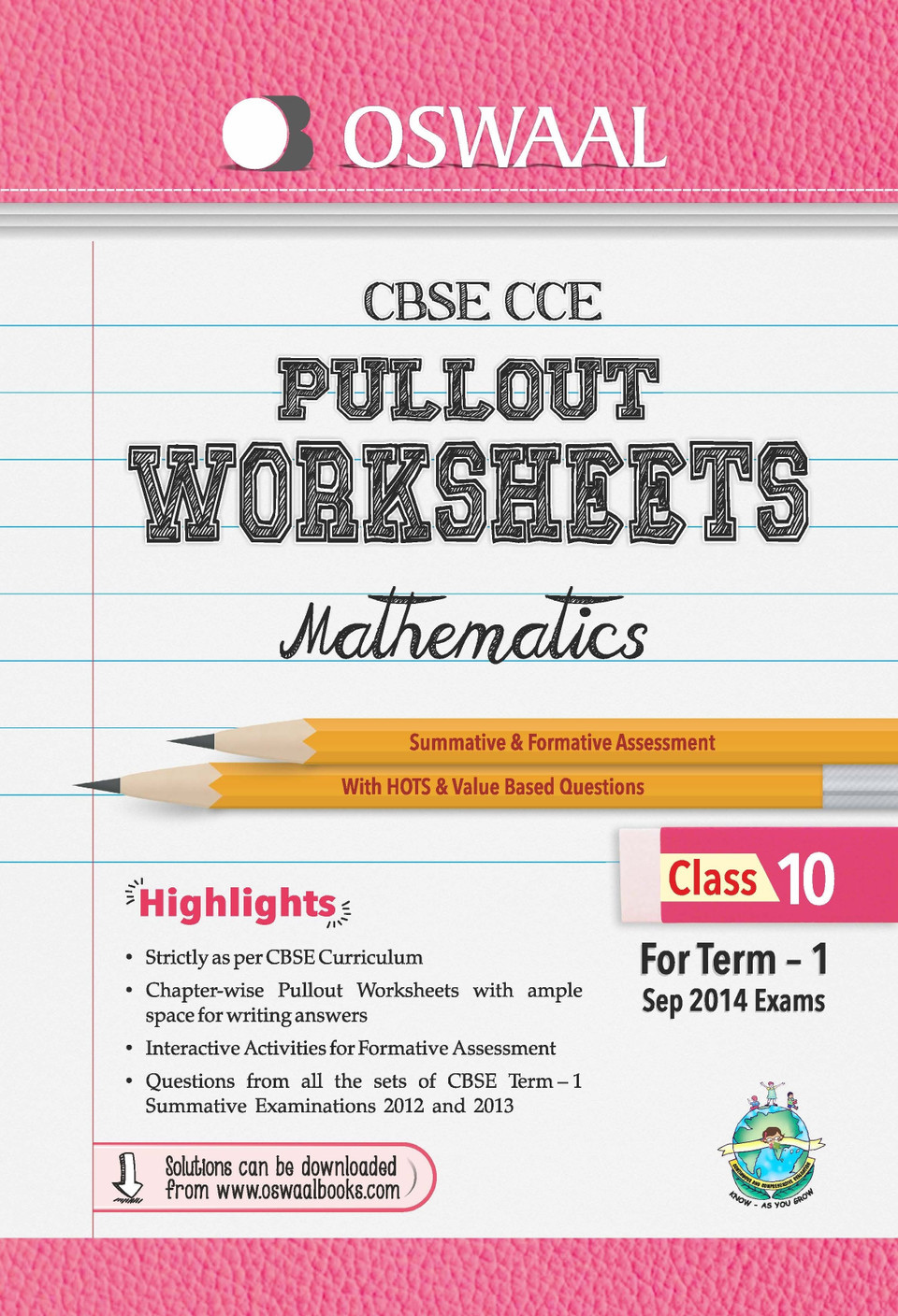 oswaal cbse cce pullout worksheets for term 1 class 10