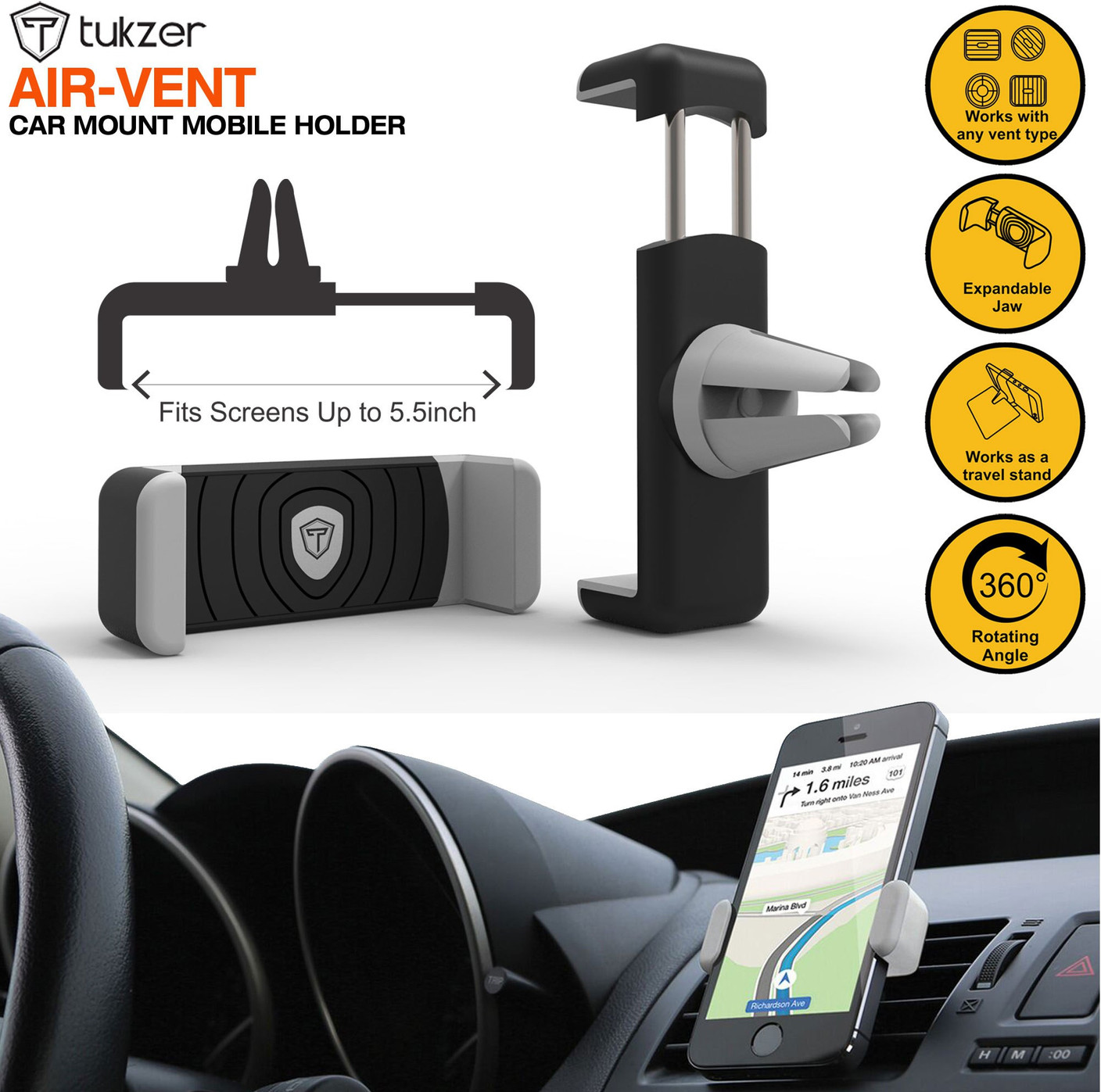 Tukzer Car Mobile Holder for AC Vent Price in India Buy Tukzer Car