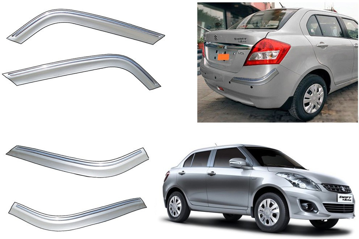 Auto Pearl Stainless Steel, Plastic Car Bumper Guard Price in India