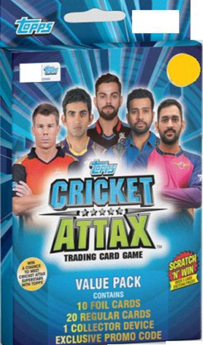 TOPPS INDIA CRICKET ATTAX 2017/18 VALUE PACK (2set) CRICKET ATTAX