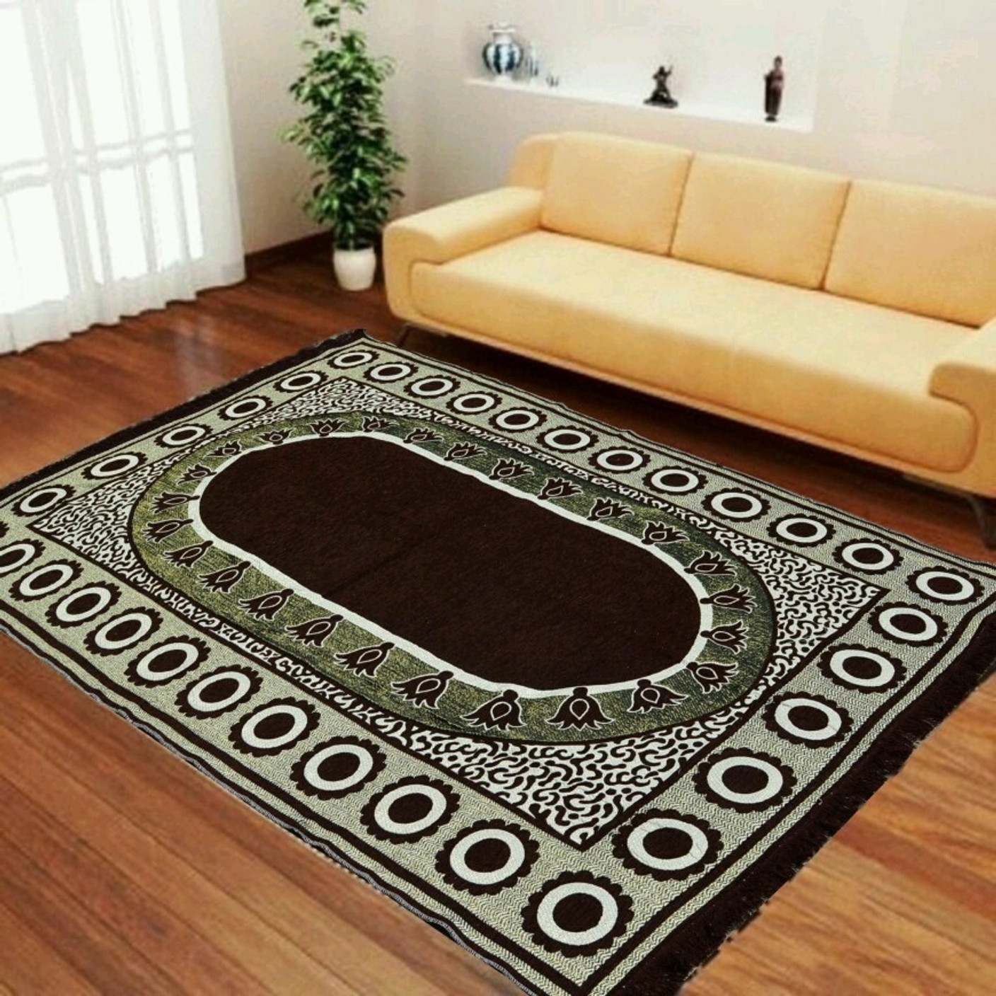 MR MACHROLI Brown Velvet Carpet Buy MR MACHROLI Brown Velvet Carpet