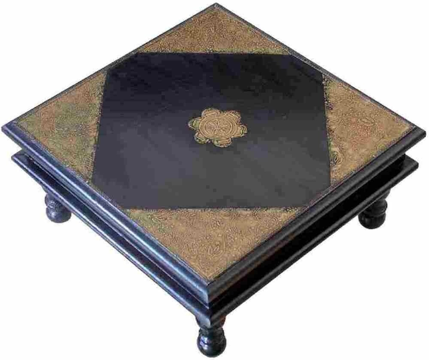 Villcart Wooden Bajot with Brass Work Big Wooden All ...