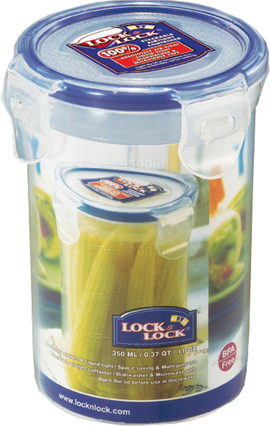 Lock & Lock Classics Tall Round Food 350 ml Plastic Food Storage