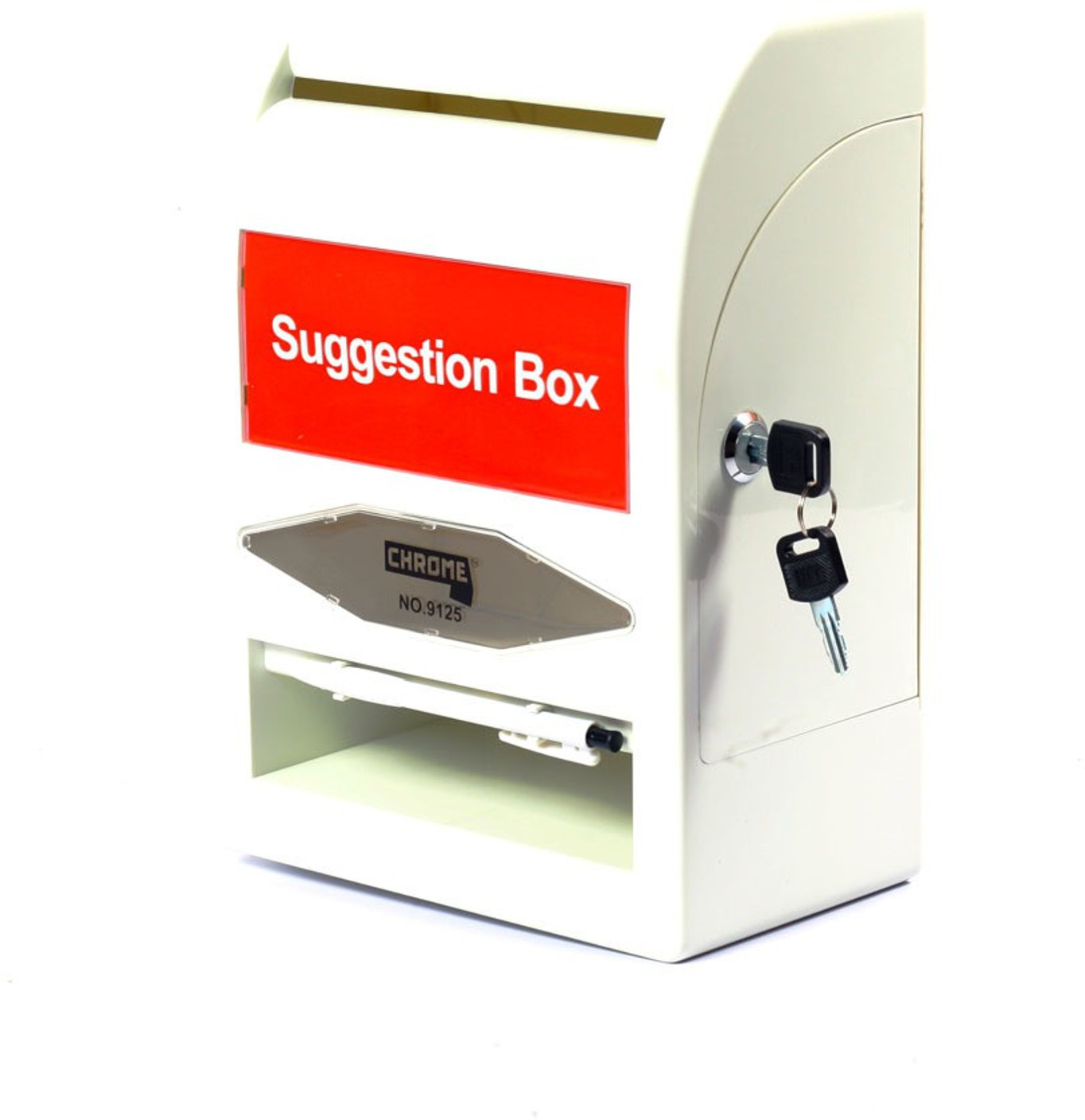 Chrome 1 Compartments Plastic Suggestion Box