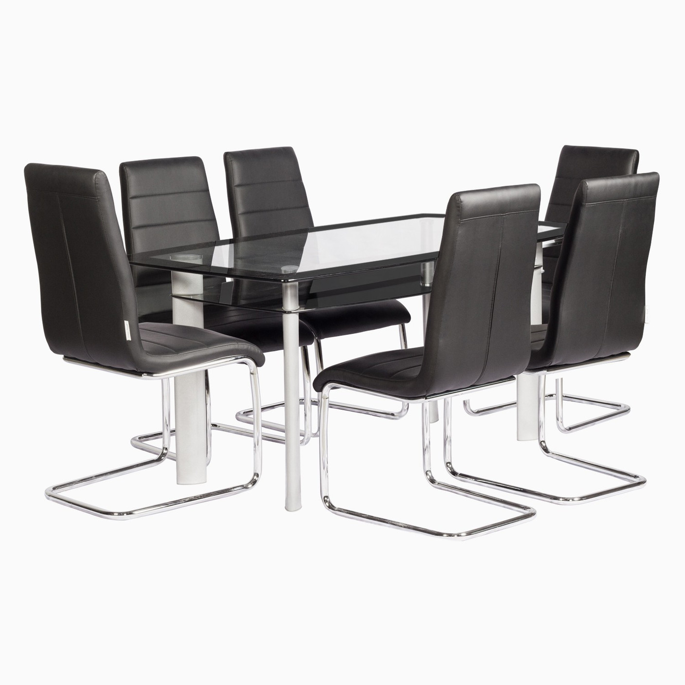 Godrej Interio Glaze & Pluto Dining Set Glass 6 Seater Dining Set Price in India - Buy Godrej 