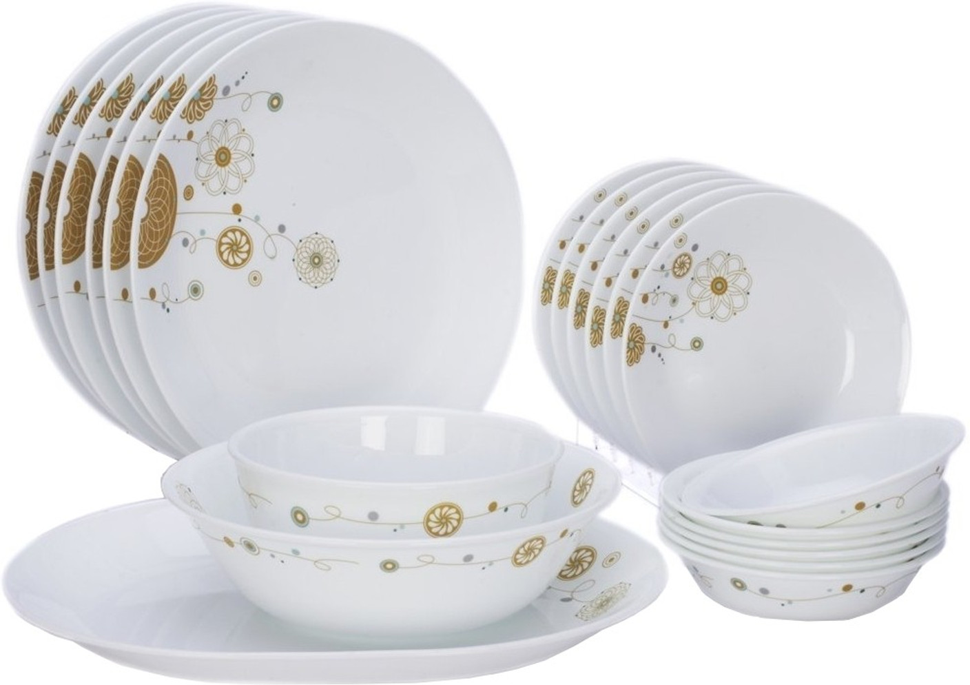 CORELLE Pack of 20 Dinner Set Price in India - Buy CORELLE Pack of 20