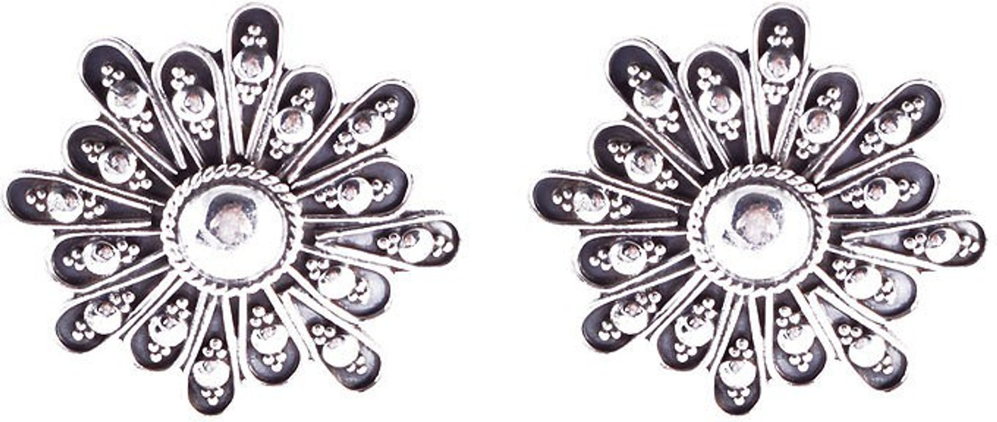 Flipkart earrings silver clearance