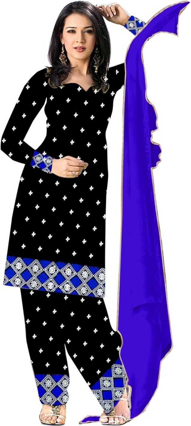 Z Hot Fashion Cotton Embroidered Salwar Suit Dupatta Material Price in