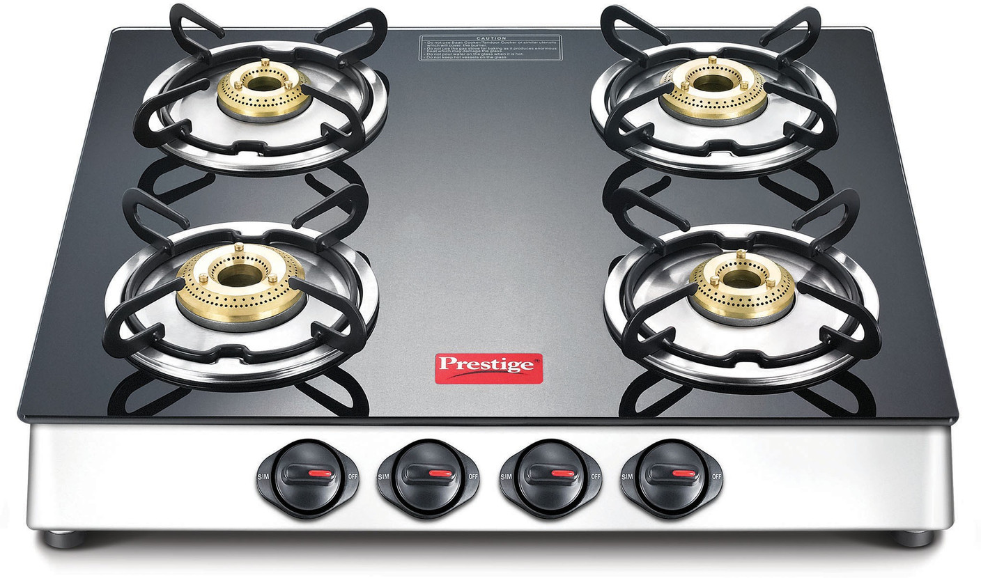 Prestige Marvel LP Gas Table with Glass Top Stainless Steel, Glass