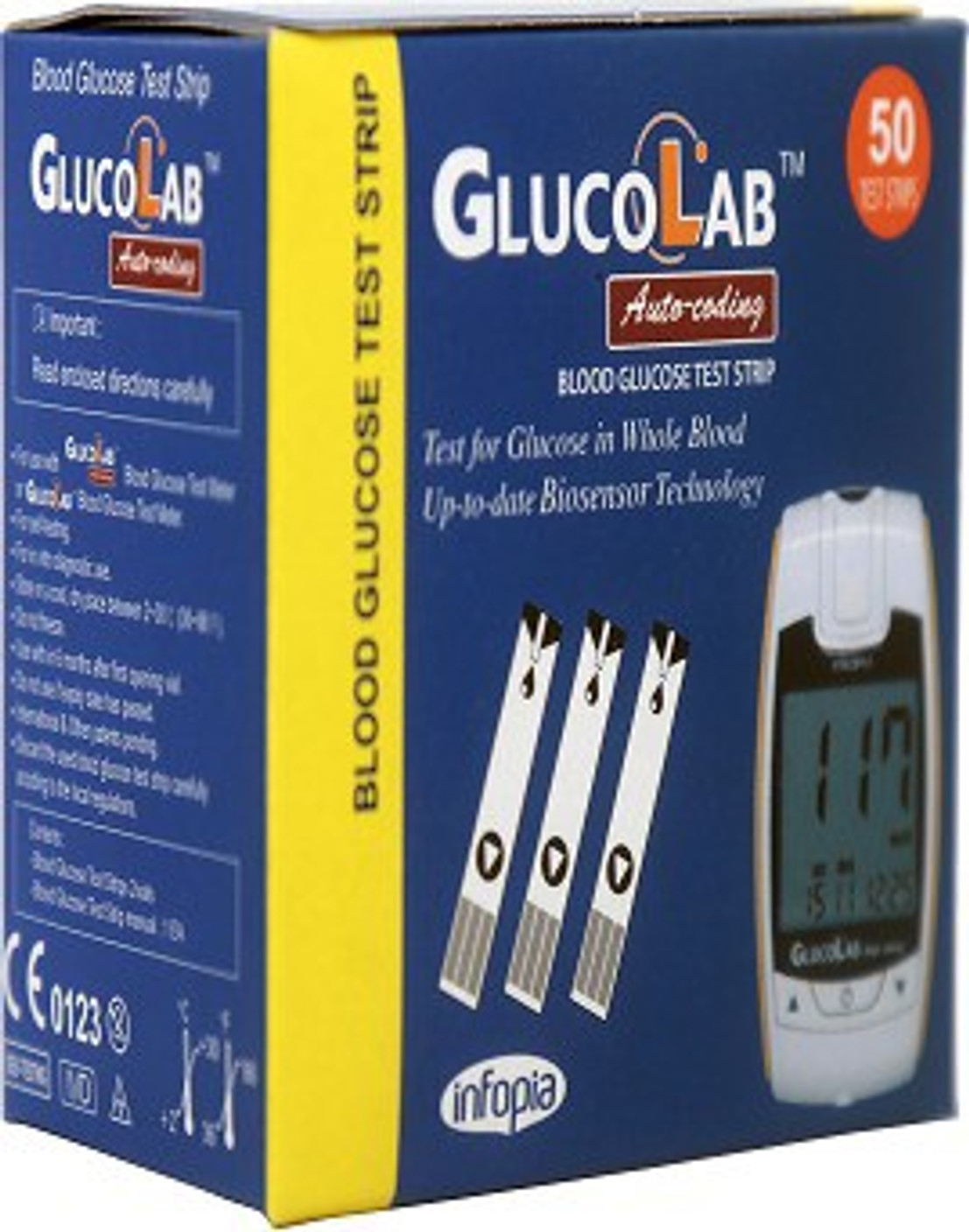 Infopia Test Strips for Glucolab Price in India