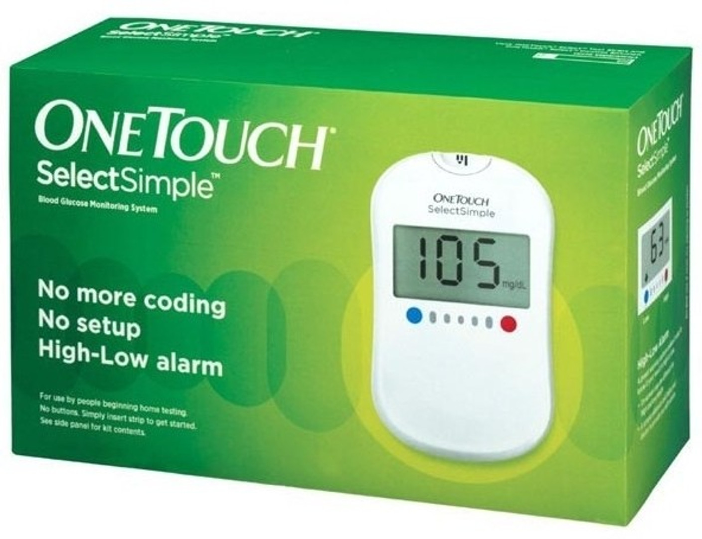 Johnson & Johnson One Touch Select Glucose Monitor with 10 Strips