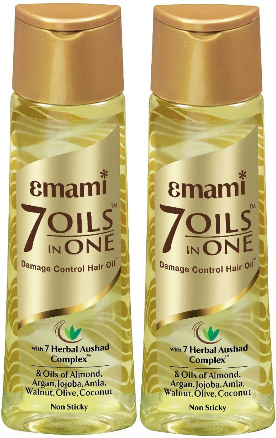 Emami Emami 7 Oil In One Damage Control Hair Oil 200 Ml X2 Hair