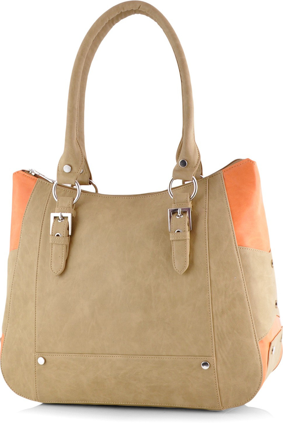 Buy Butterflies Hand-held Bag Beige Online @ Best Price in India | www.neverfullbag.com