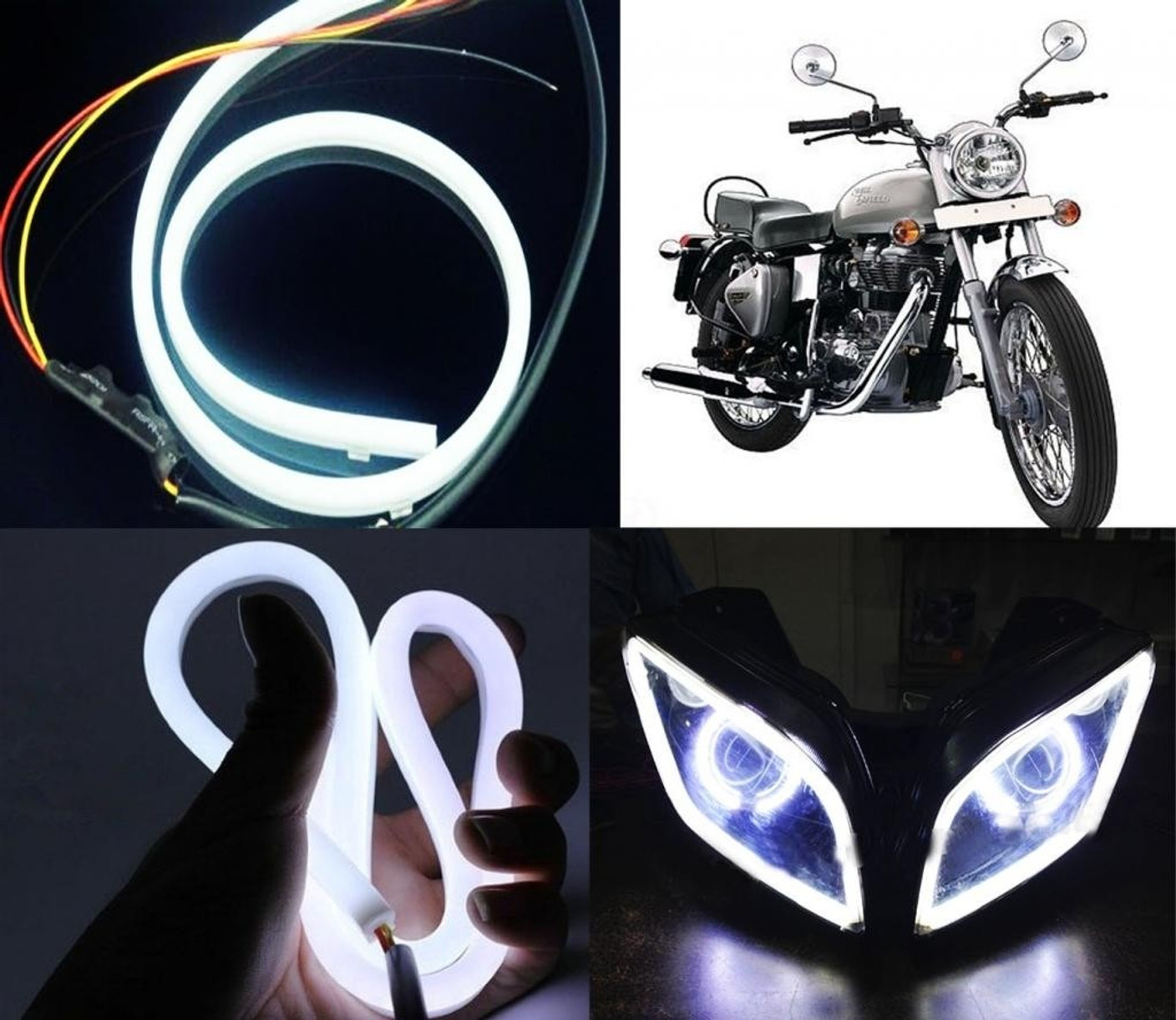 Vheelocityin LED Headlight For Royal Enfield Bullet Electra Price in