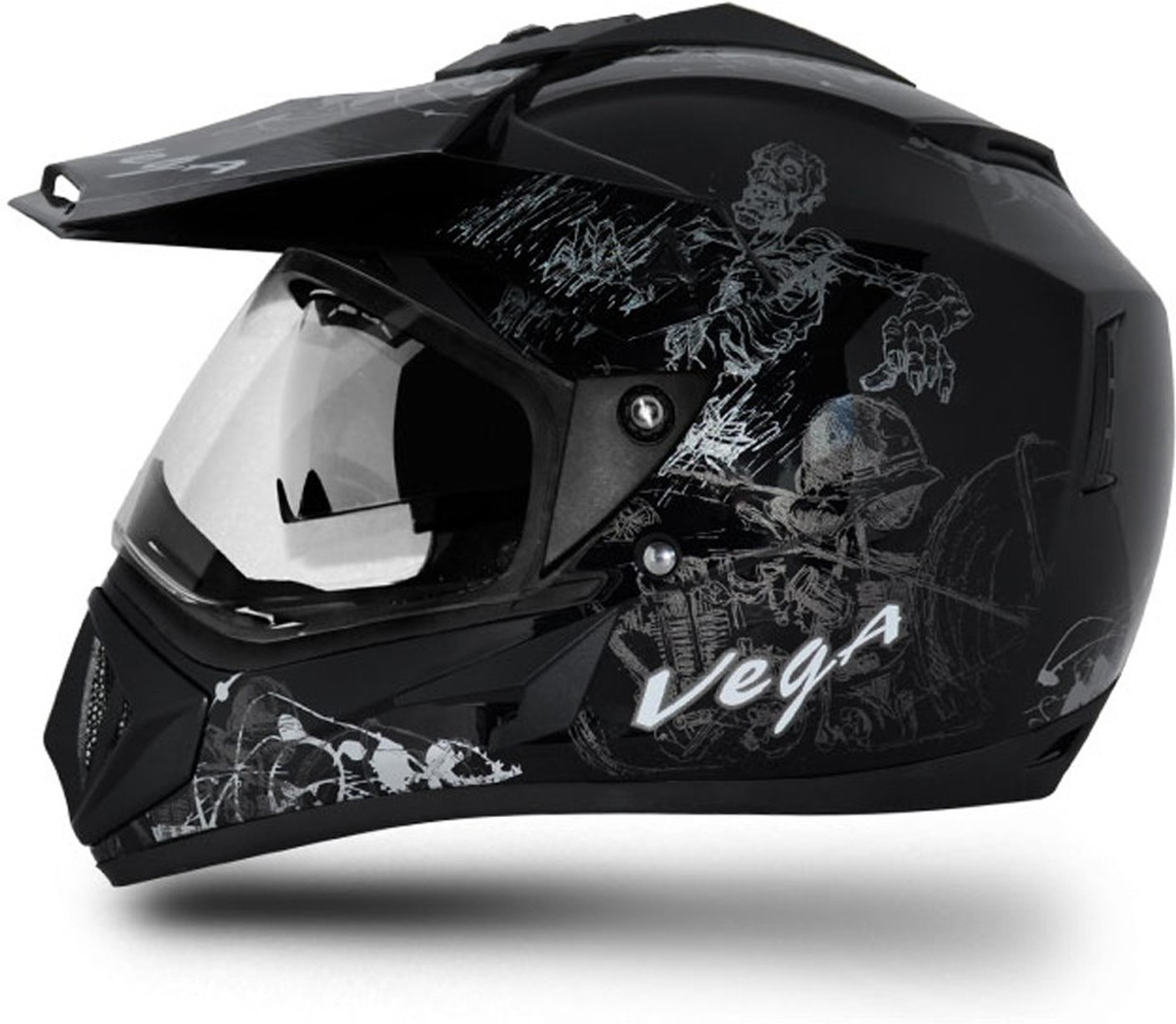 Vega Off Road Sketch Motorbike Helmet Buy Vega Off Road Sketch