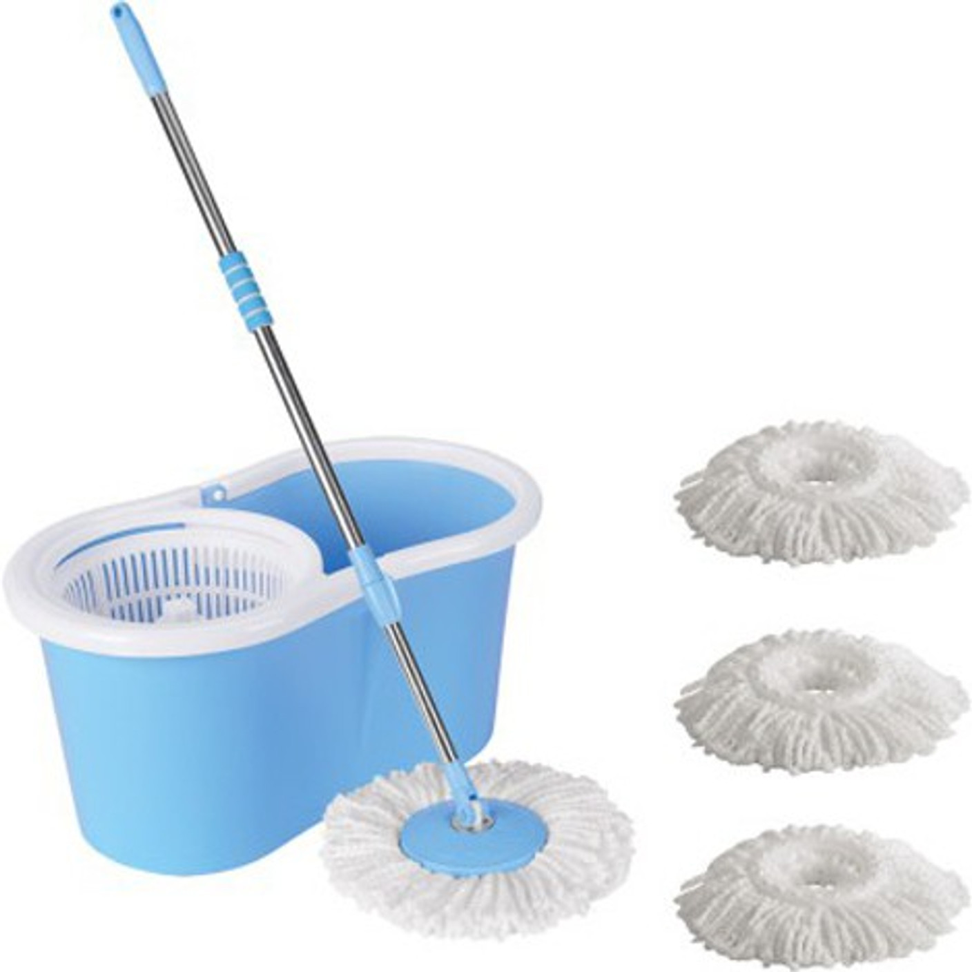 WDS Creative Easy To Clean Floor Magic Bucket 4 Absorbers, Floor, Wet