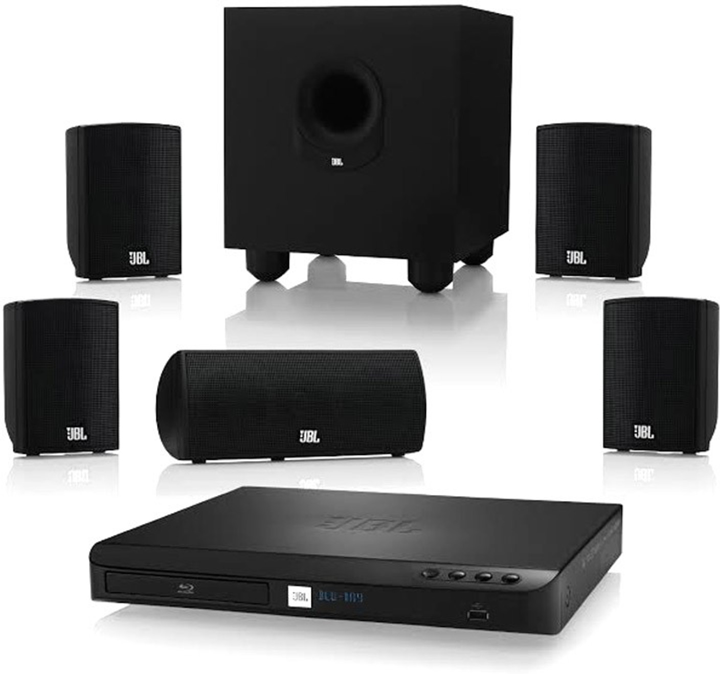 JBL Cinema BD 300 5.1 4 Satellite Speakers, 1 Center Speaker, 1 SubWoofer Price in India Buy