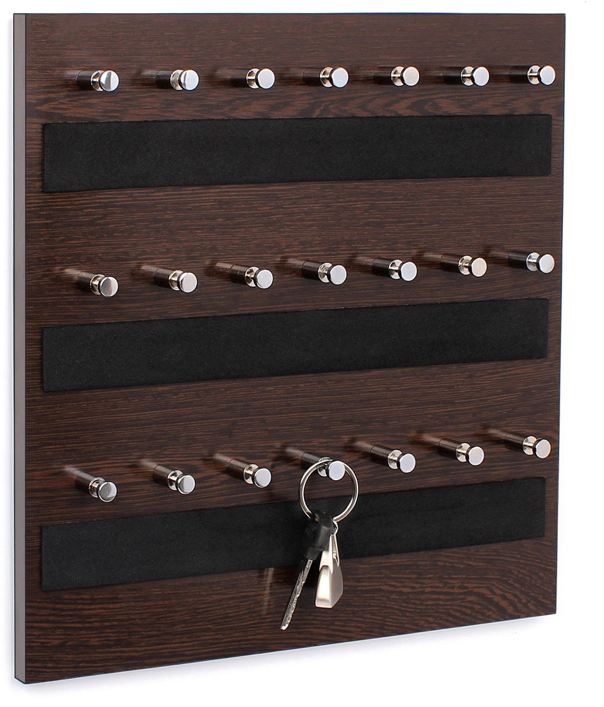 Bluewud Wall Mounted Box Skywood Wenge Big 21 Pronged Key Holder