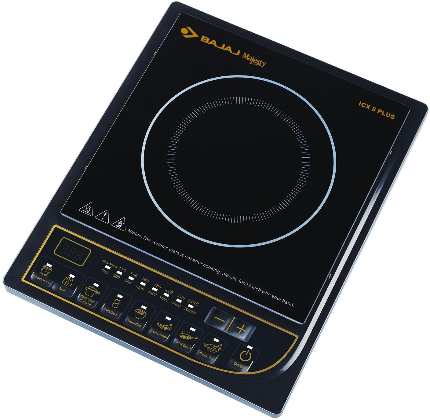 Bajaj Majesty ICX 8 Plus Induction Cooktop Buy Bajaj Majesty ICX 8